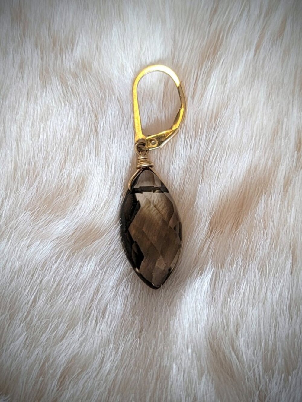 Authentic Lilly Barrack Replacement Smoky Quartz Stone | Faceted Gem